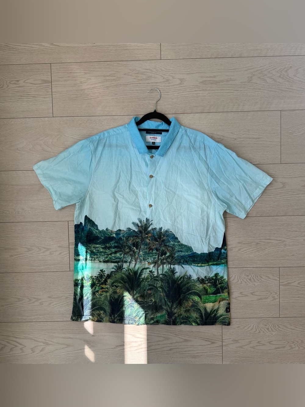 Roark Hinano Tahiti Mens Shirt XL Gonzo Otemanu Tropical Beach Button Up